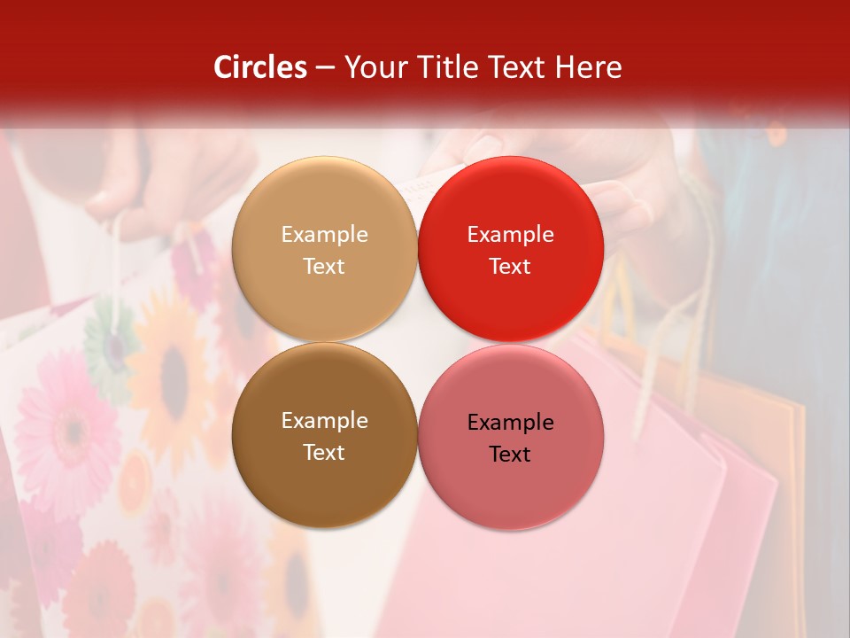 Consumer Mall Bag PowerPoint Template