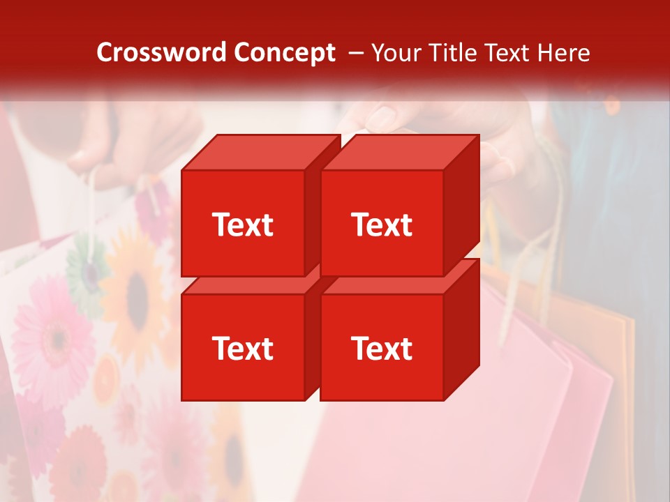Consumer Mall Bag PowerPoint Template