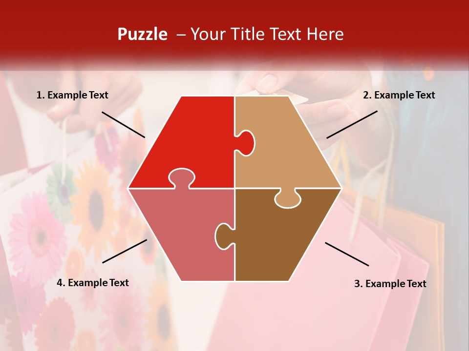 Consumer Mall Bag PowerPoint Template