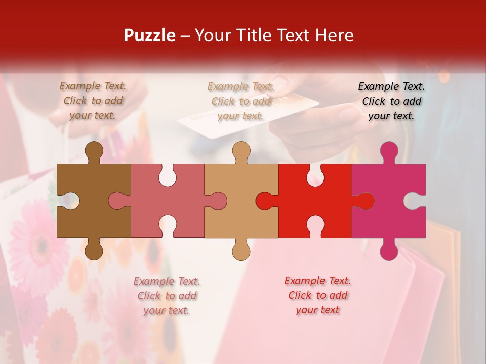 Consumer Mall Bag PowerPoint Template