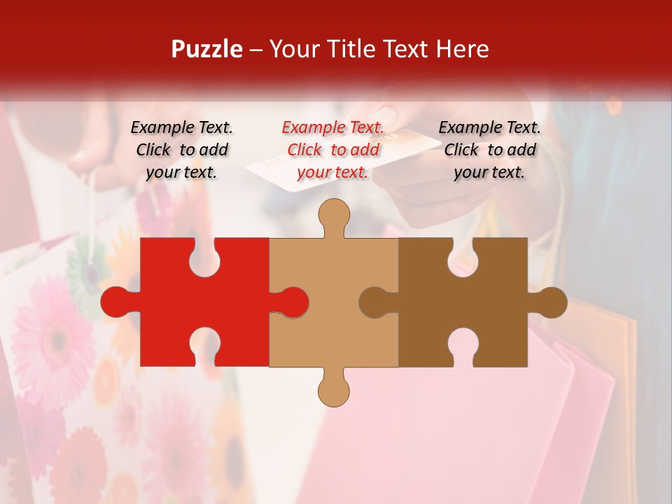 Consumer Mall Bag PowerPoint Template