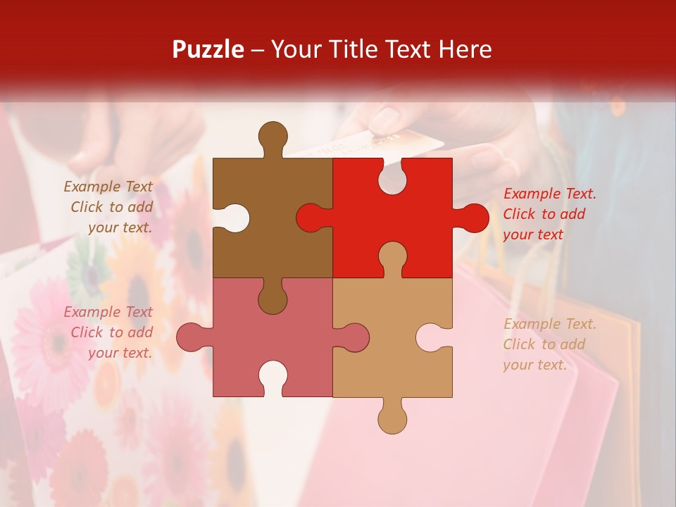 Consumer Mall Bag PowerPoint Template