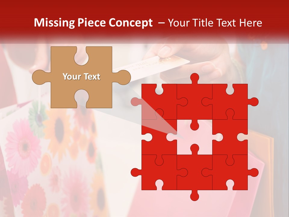 Consumer Mall Bag PowerPoint Template