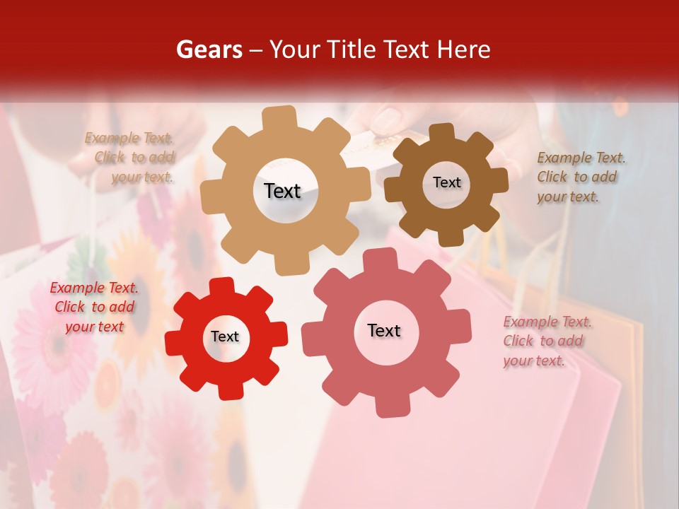 Consumer Mall Bag PowerPoint Template