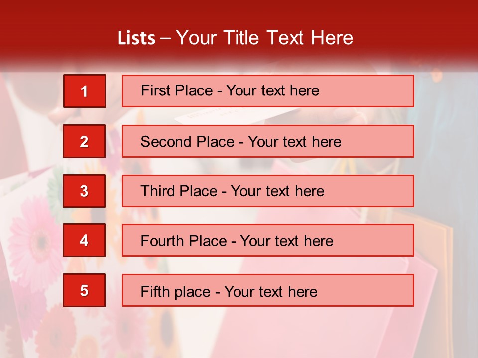 Consumer Mall Bag PowerPoint Template