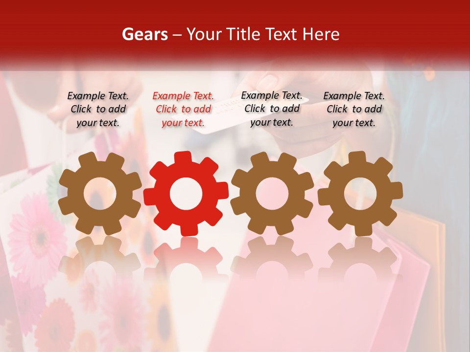 Consumer Mall Bag PowerPoint Template