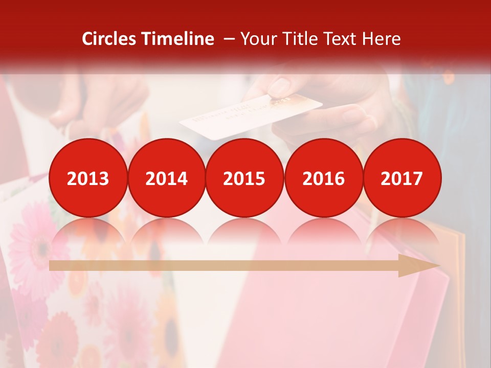 Consumer Mall Bag PowerPoint Template