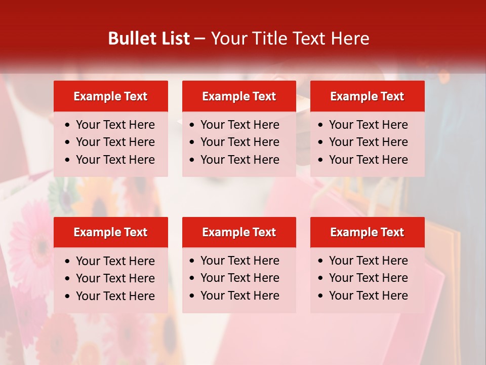 Consumer Mall Bag PowerPoint Template