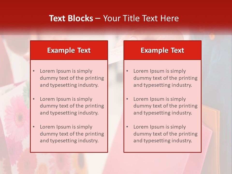 Consumer Mall Bag PowerPoint Template
