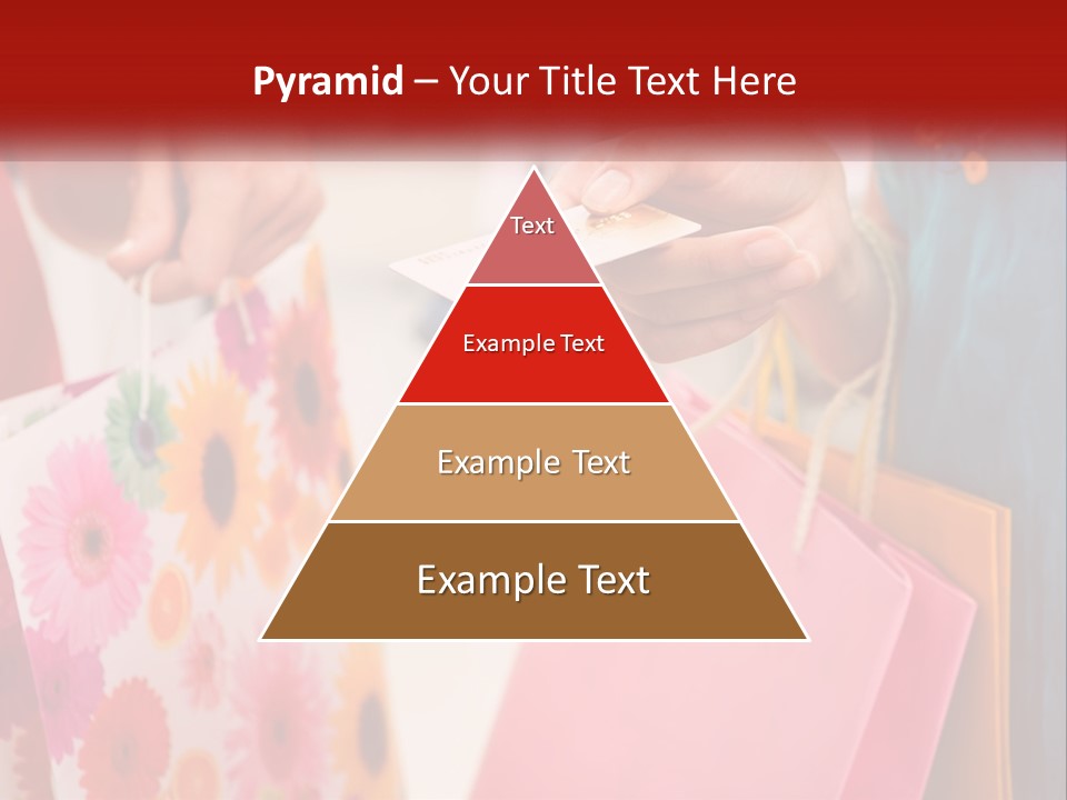 Consumer Mall Bag PowerPoint Template