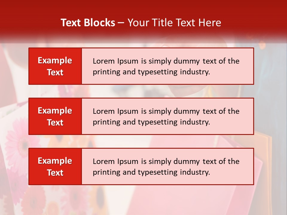 Consumer Mall Bag PowerPoint Template