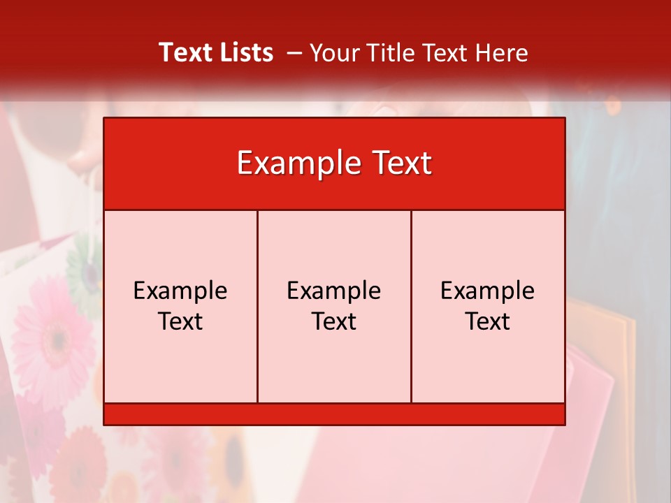 Consumer Mall Bag PowerPoint Template