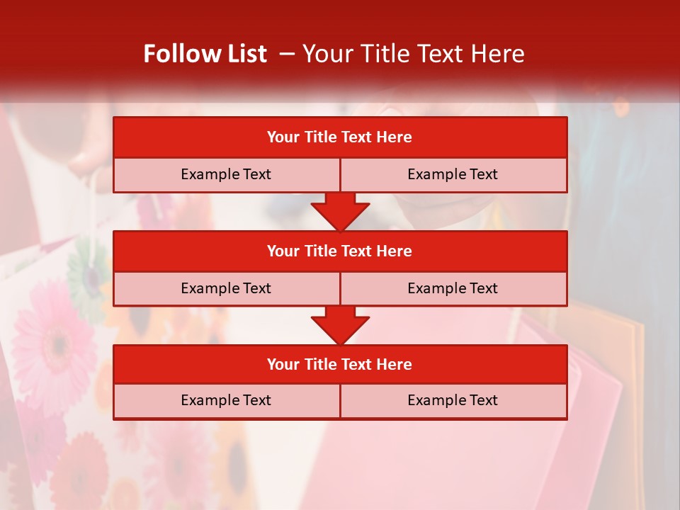 Consumer Mall Bag PowerPoint Template
