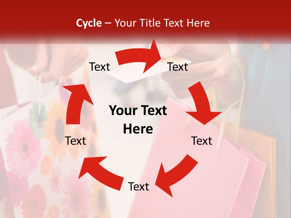 Consumer Mall Bag PowerPoint Template