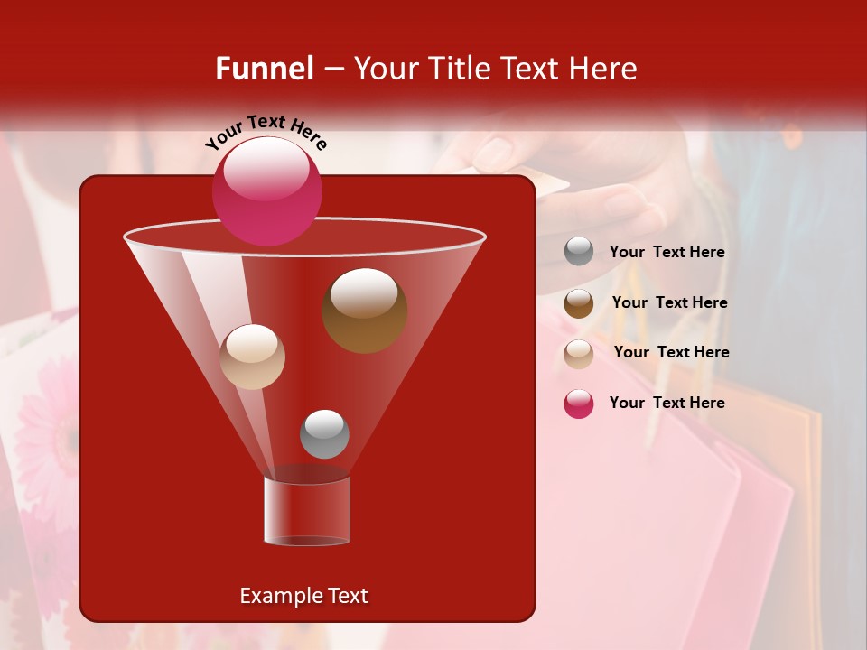 Consumer Mall Bag PowerPoint Template