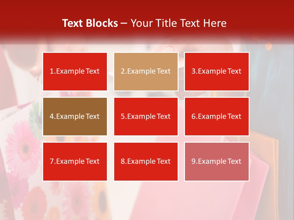 Consumer Mall Bag PowerPoint Template