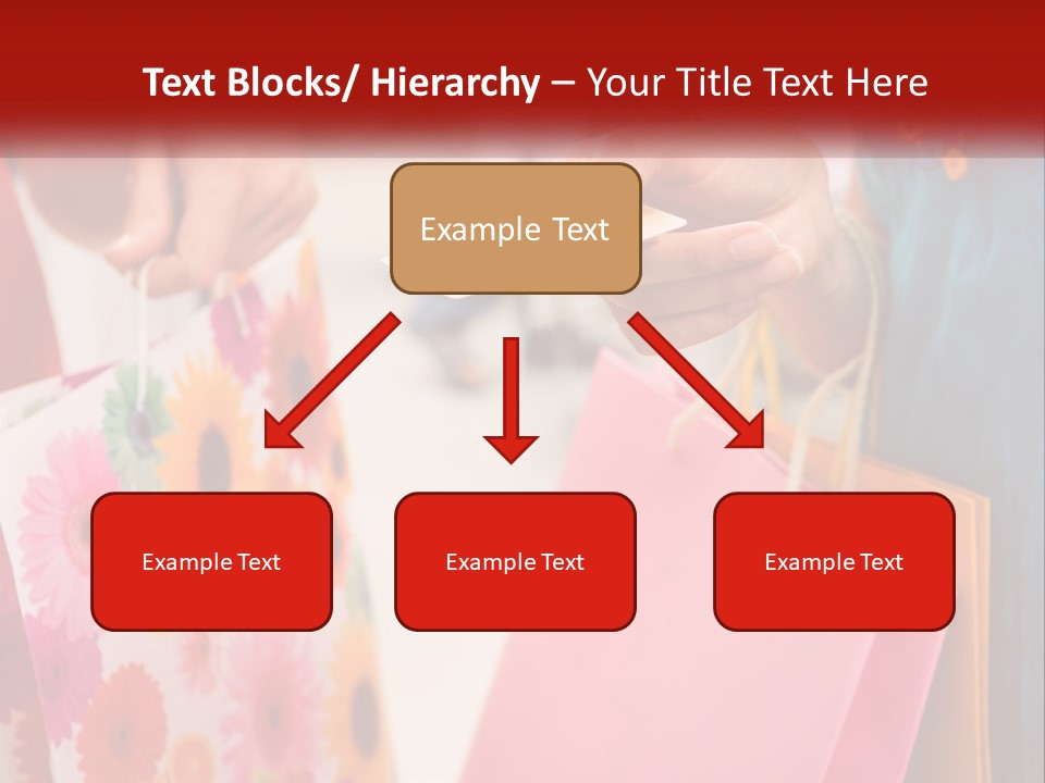 Consumer Mall Bag PowerPoint Template