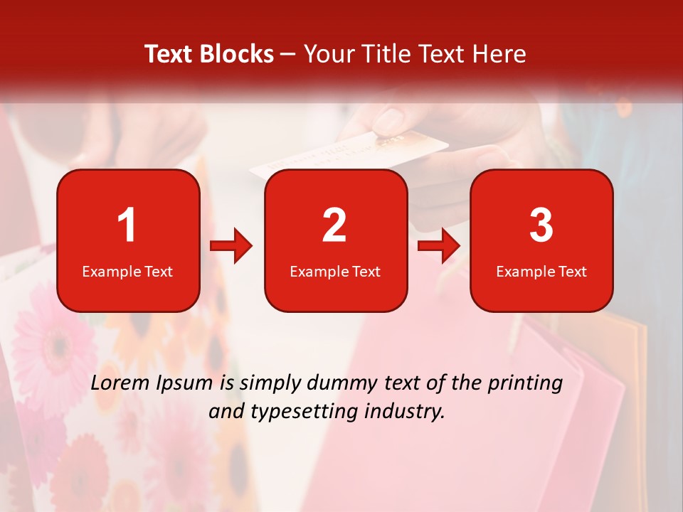 Consumer Mall Bag PowerPoint Template