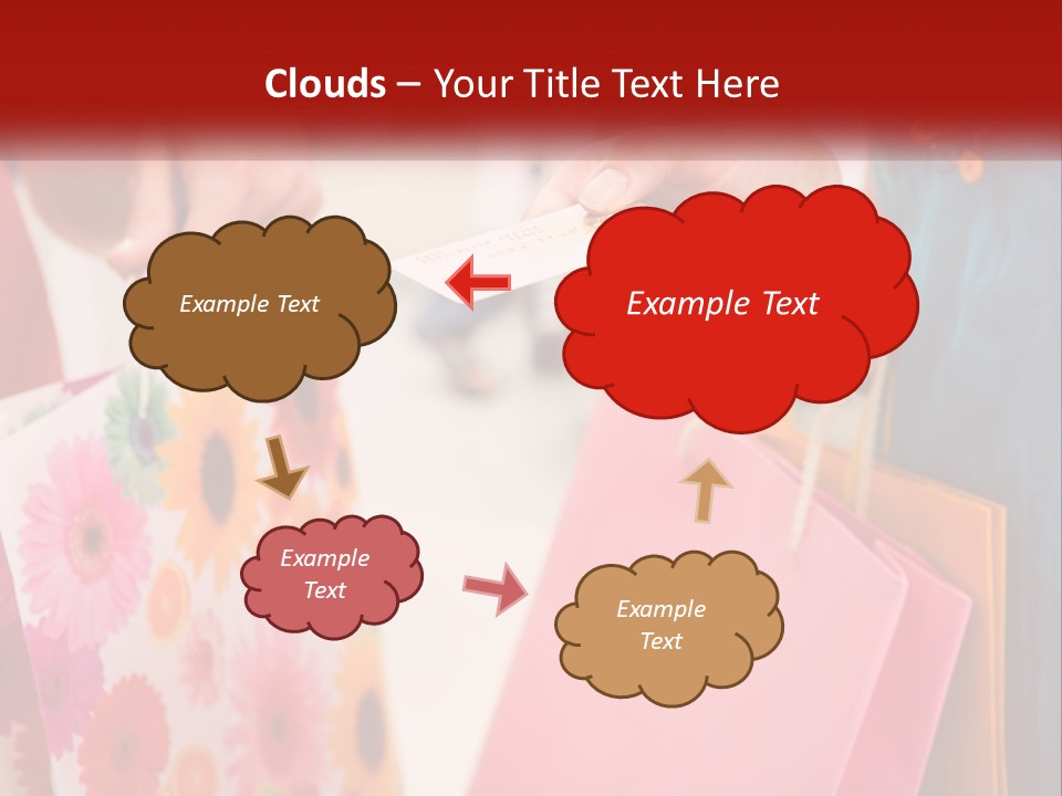 Consumer Mall Bag PowerPoint Template