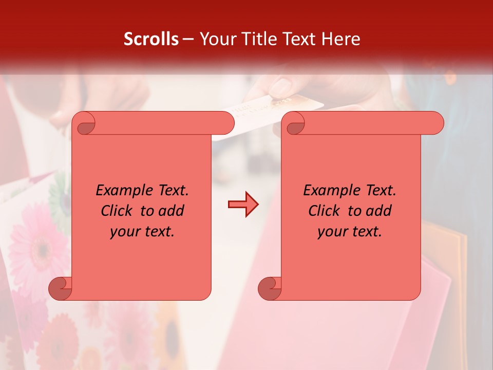 Consumer Mall Bag PowerPoint Template