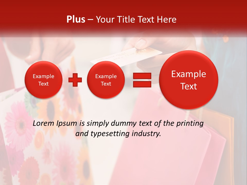 Consumer Mall Bag PowerPoint Template