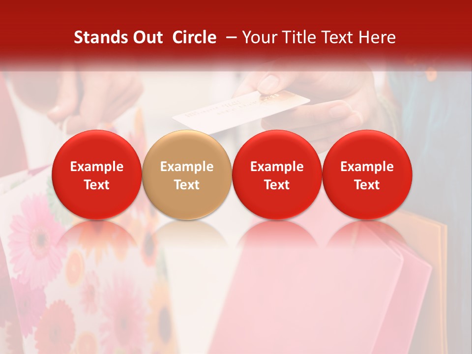 Consumer Mall Bag PowerPoint Template