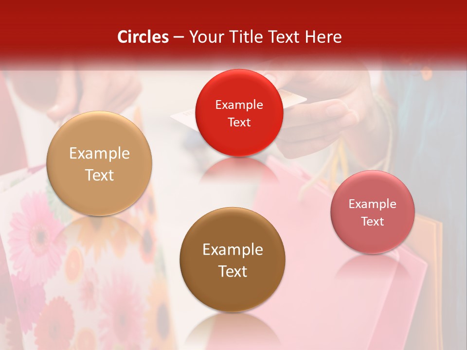 Consumer Mall Bag PowerPoint Template