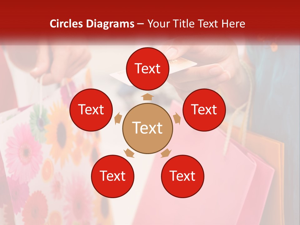 Consumer Mall Bag PowerPoint Template