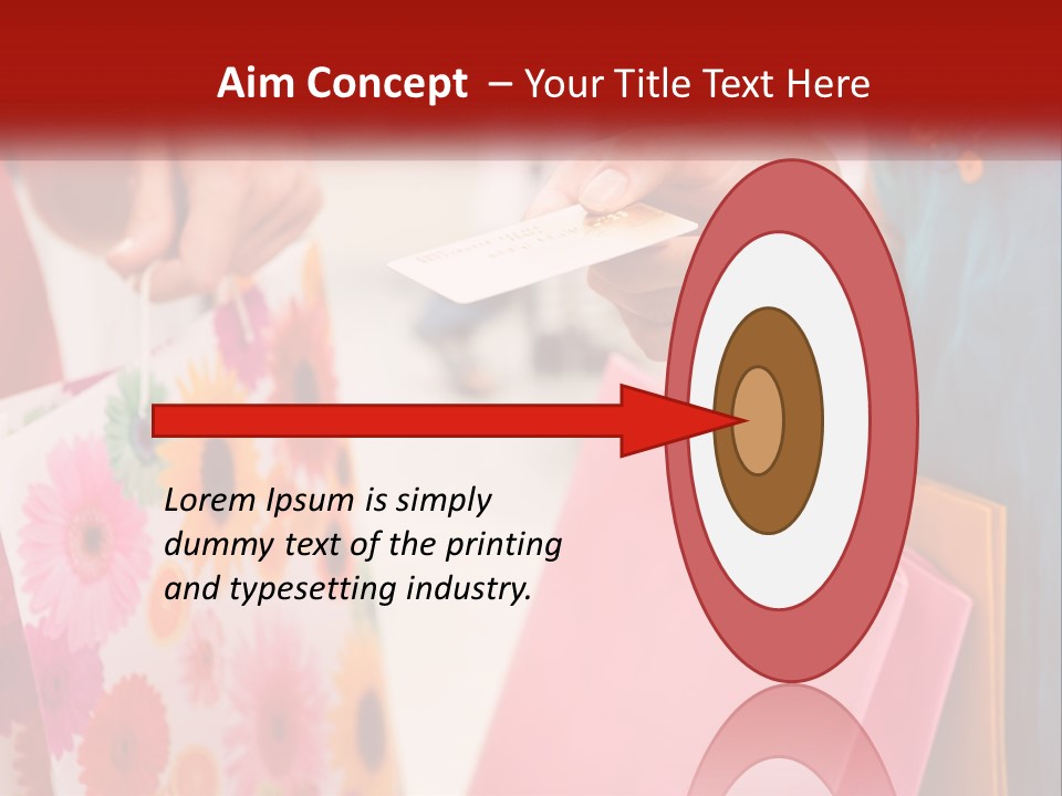 Consumer Mall Bag PowerPoint Template