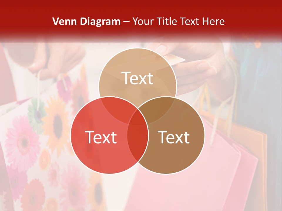 Consumer Mall Bag PowerPoint Template