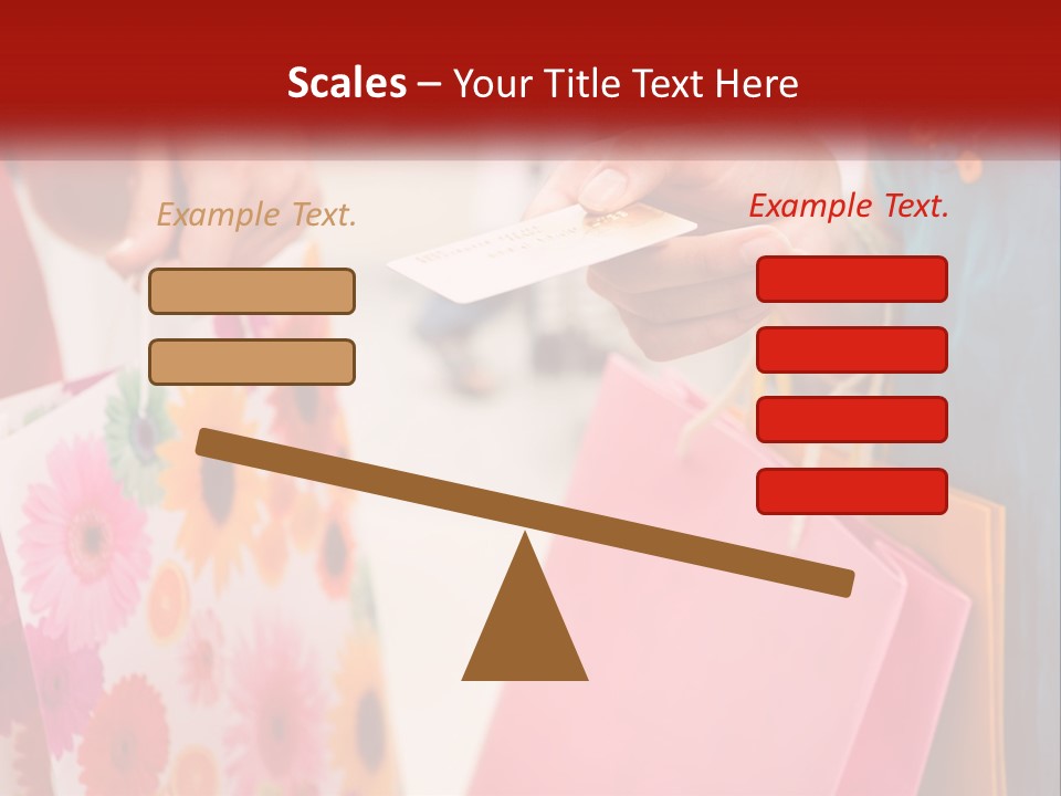 Consumer Mall Bag PowerPoint Template