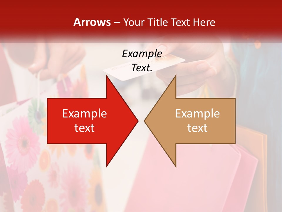 Consumer Mall Bag PowerPoint Template