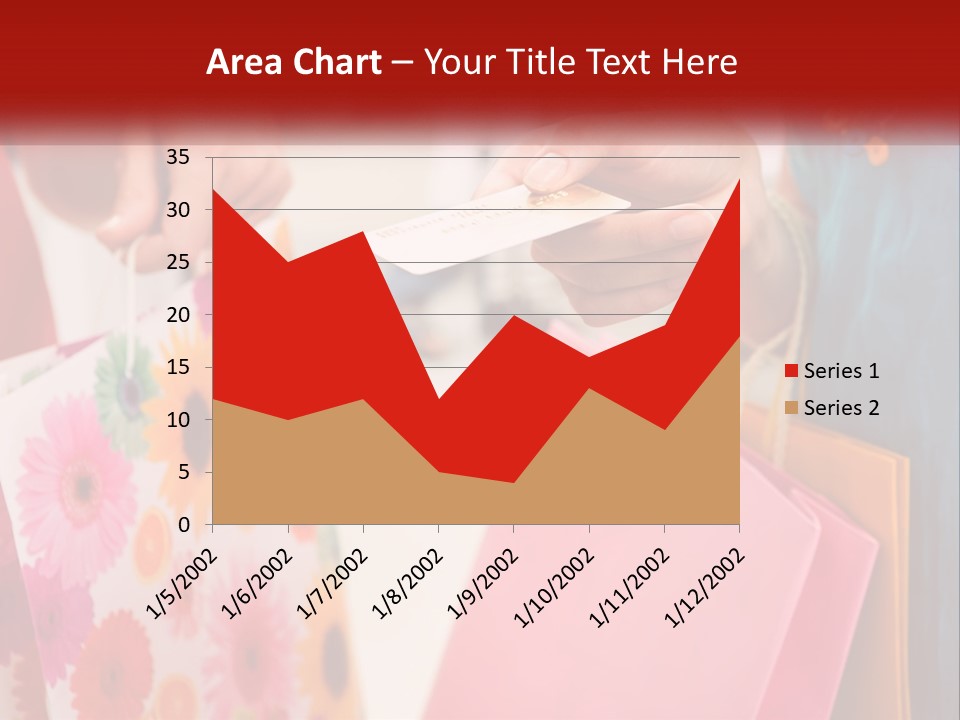 Consumer Mall Bag PowerPoint Template