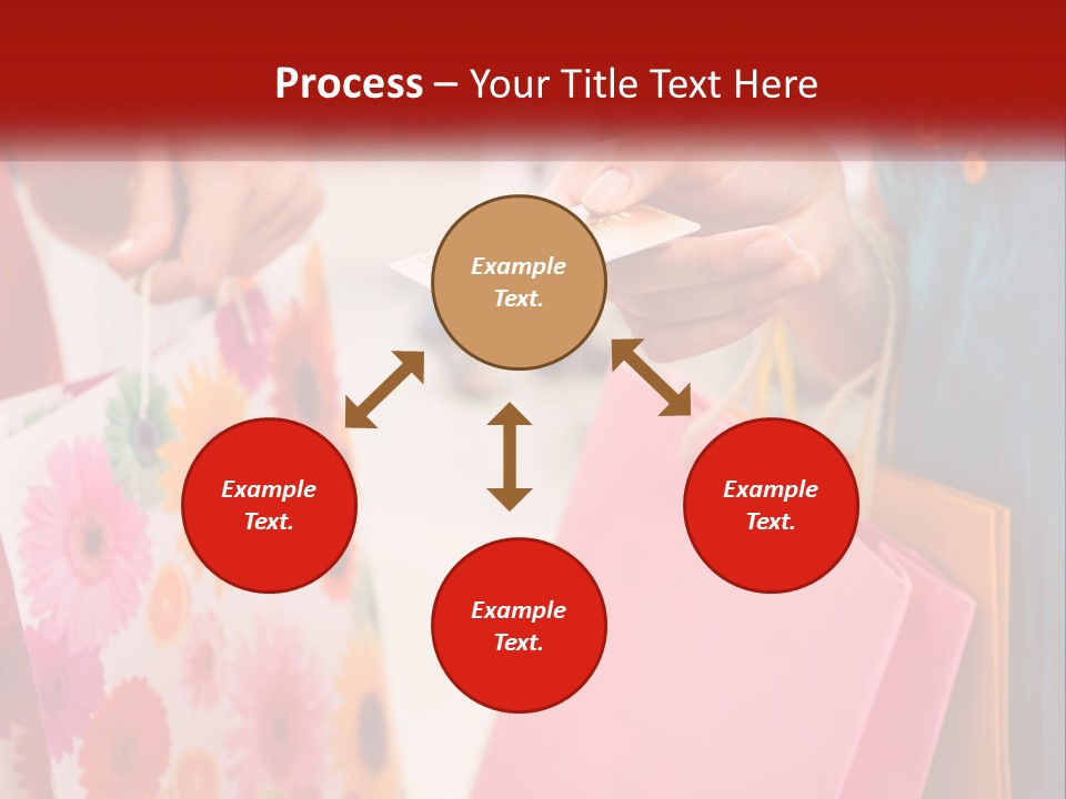 Consumer Mall Bag PowerPoint Template