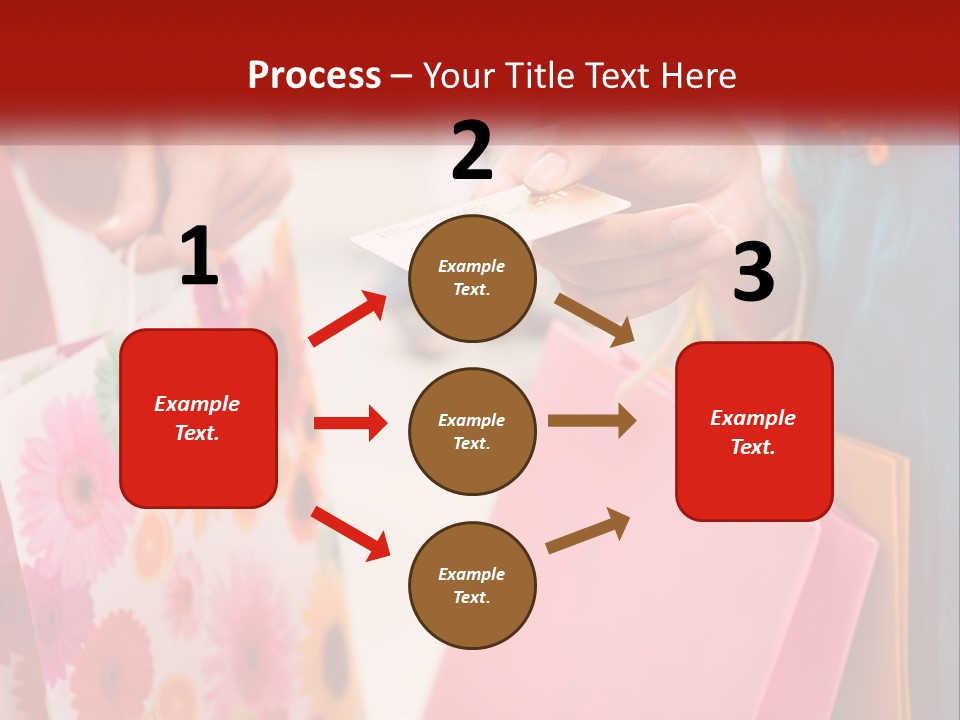 Consumer Mall Bag PowerPoint Template