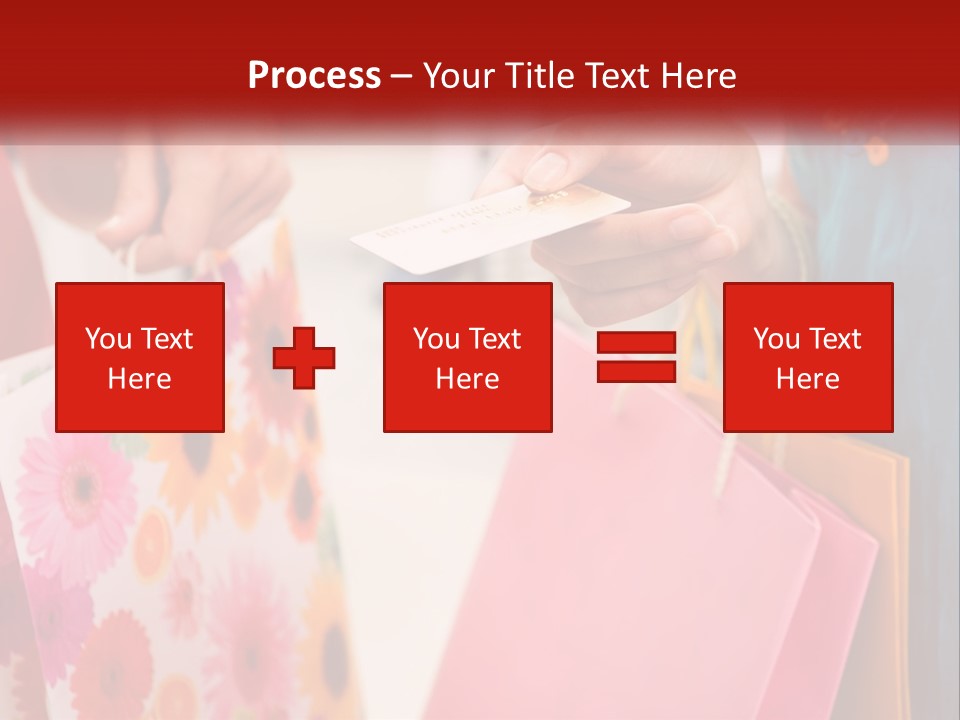 Consumer Mall Bag PowerPoint Template