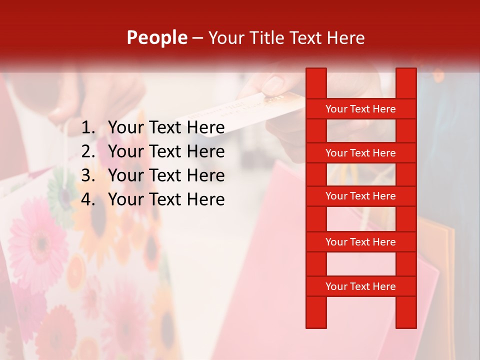 Consumer Mall Bag PowerPoint Template