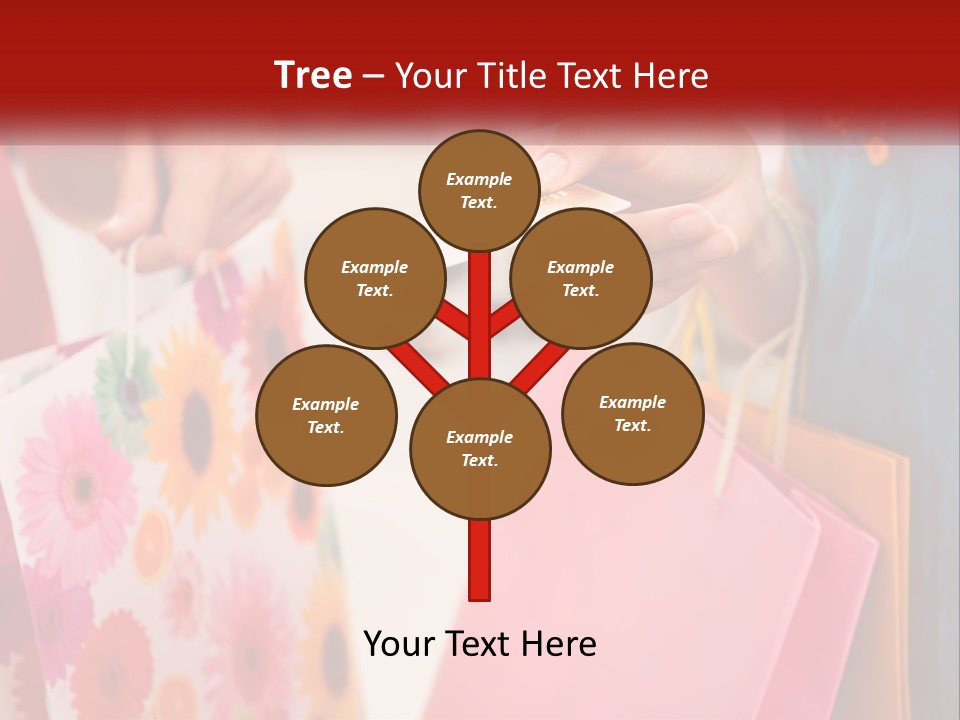 Consumer Mall Bag PowerPoint Template