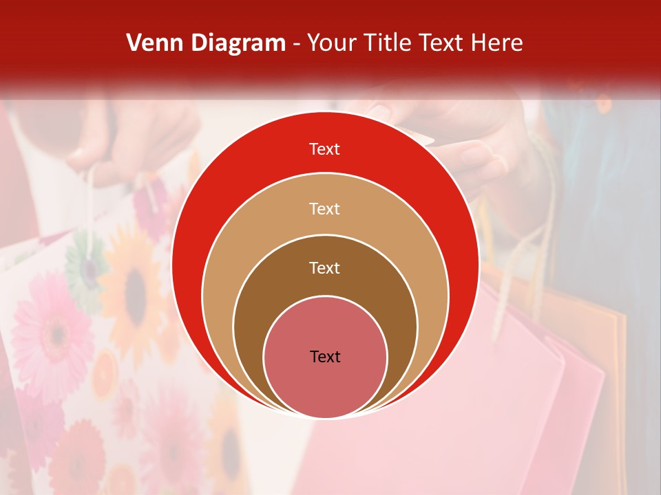 Consumer Mall Bag PowerPoint Template