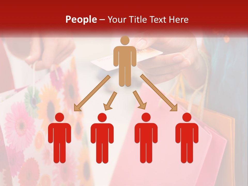 Consumer Mall Bag PowerPoint Template