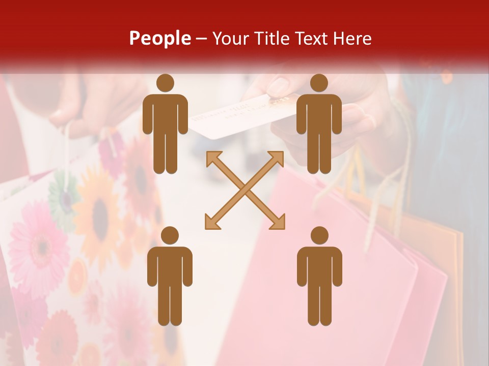 Consumer Mall Bag PowerPoint Template