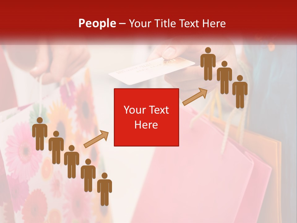 Consumer Mall Bag PowerPoint Template