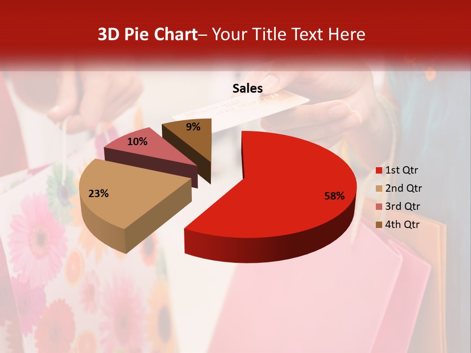 Consumer Mall Bag PowerPoint Template