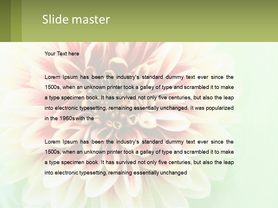 Nature Gardener Red PowerPoint Template