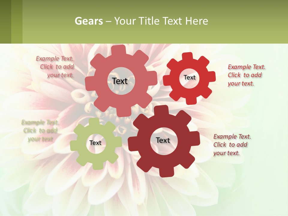 Nature Gardener Red PowerPoint Template