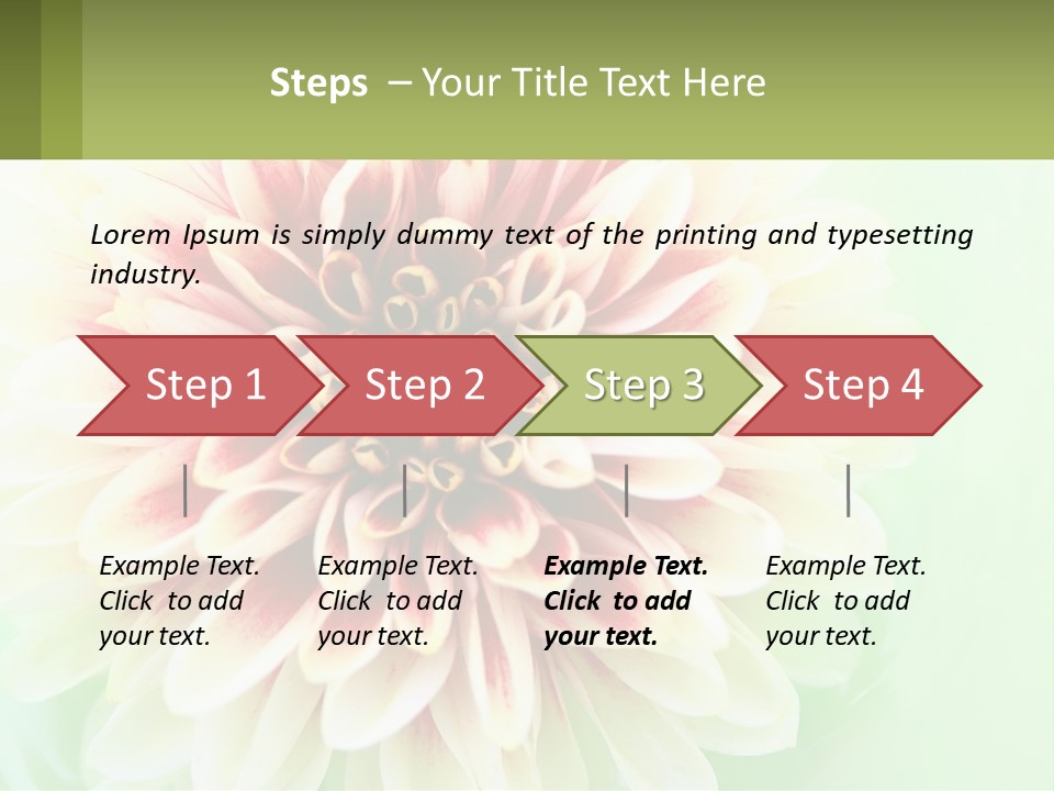Nature Gardener Red PowerPoint Template