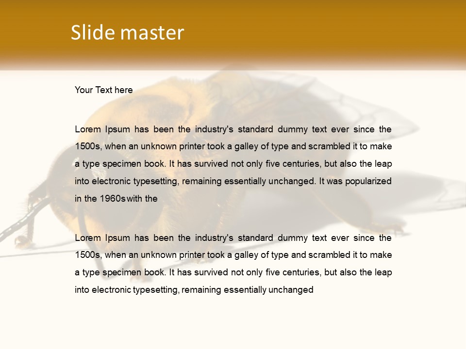 Pollen Natural Feeding PowerPoint Template