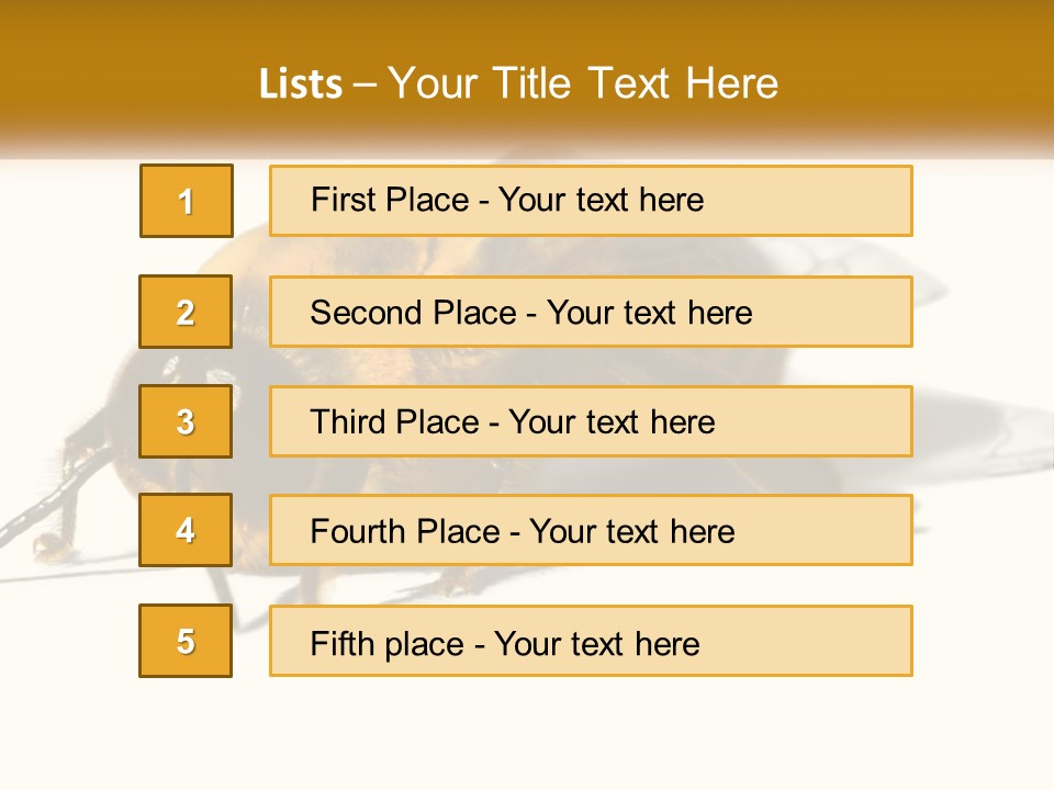 Pollen Natural Feeding PowerPoint Template