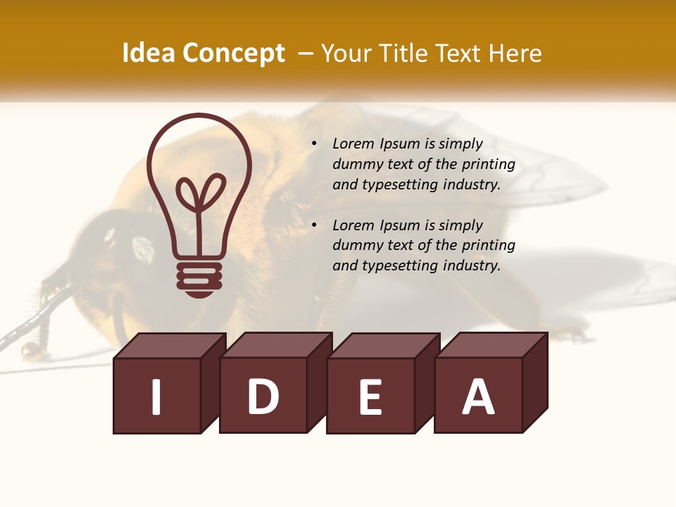 Pollen Natural Feeding PowerPoint Template