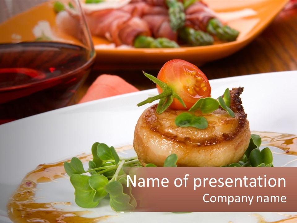 Restaurant Diet Shellfish PowerPoint Template